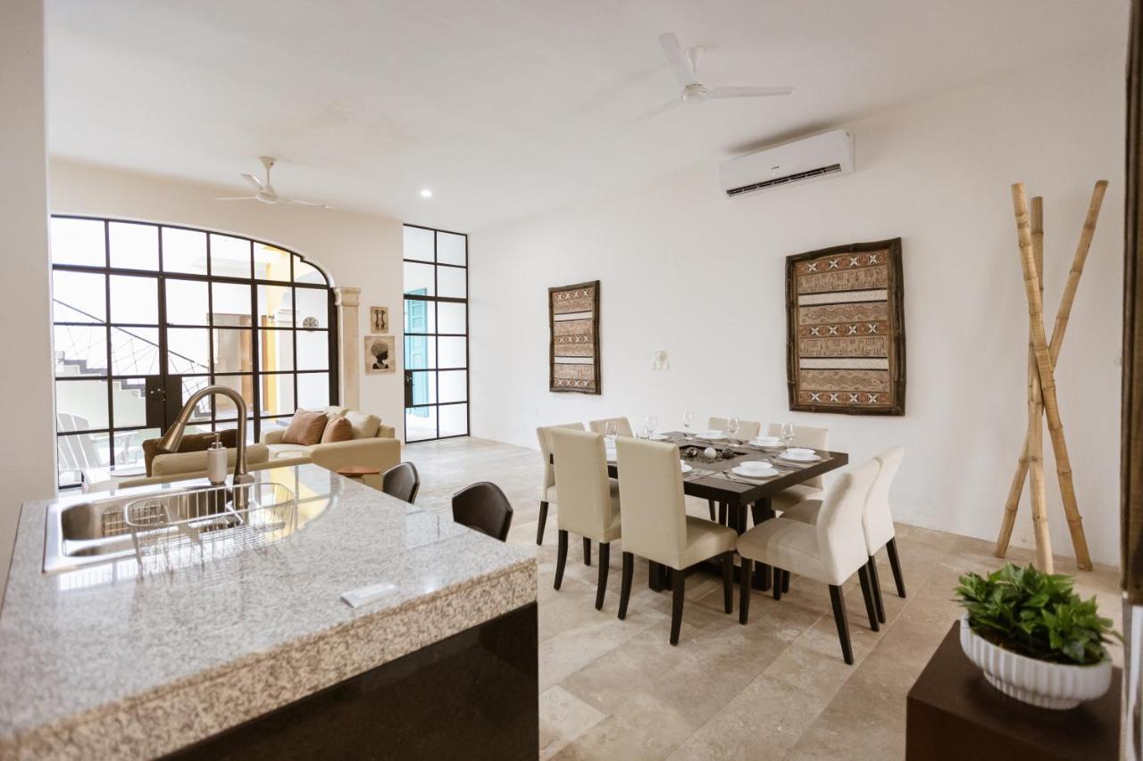 Casa Ubicada En El Corazon De Merida, Ac Y Piscina! Bagian luar foto